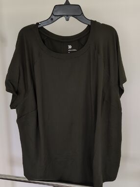 all in motion Women's Olive Green Short Sleeve Active Tee